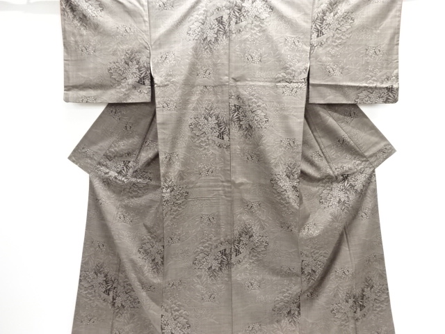 JAPANESE KIMONO / DORO OSHIMA TSUMUGI (9 maruki) / WOVEN PLANT 